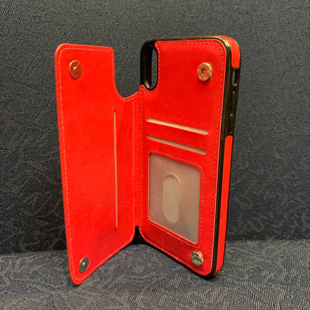 iPhone XS Max Leather Wallet Case